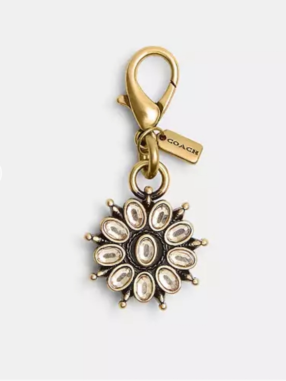 💕COACH DIY Crystal Flower Charm - NWT 💕
